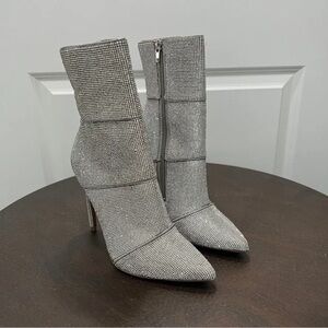 Steve Madden Silver Heeled Boots